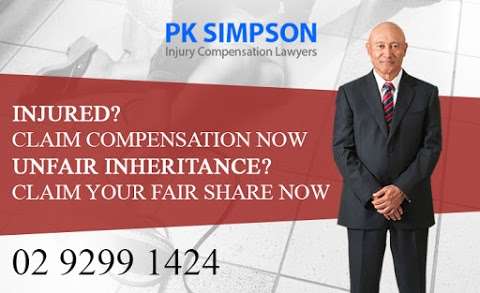 Photo: P.K Simpson Compensation Lawyers Sydney